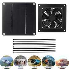 Ventilation Fans 12V 5W Solar Powered Panel Fan for Greenhouse Camping Sheds