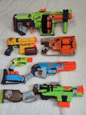 NERF ZOMBIE STRIKE  LOT OF 7 