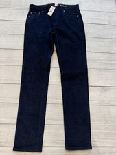 Crewcuts Jeans Boys 14 Blue Straight Stretch Corduroy Zip Cotton Solid Pants
