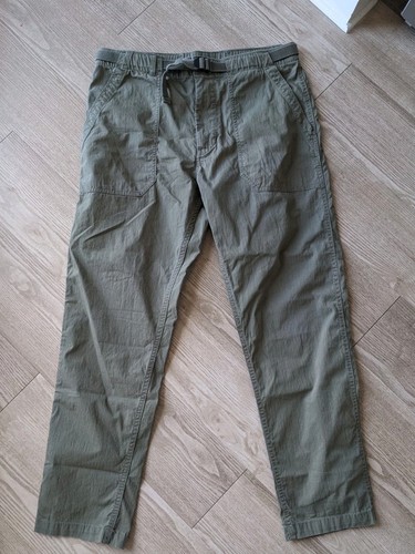 BUCK MASON Fatigue Pants Mens Size Medium 32-33 Olive Green Ripstop Belted