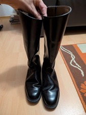 wysokie buty jeździeckie skórzane czarne rozm. 43