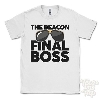 THE BEACON FINAL BOSS T-SHIRT lustiges Weihnachtsgeschenk Yealmpton Devon England Ibiza