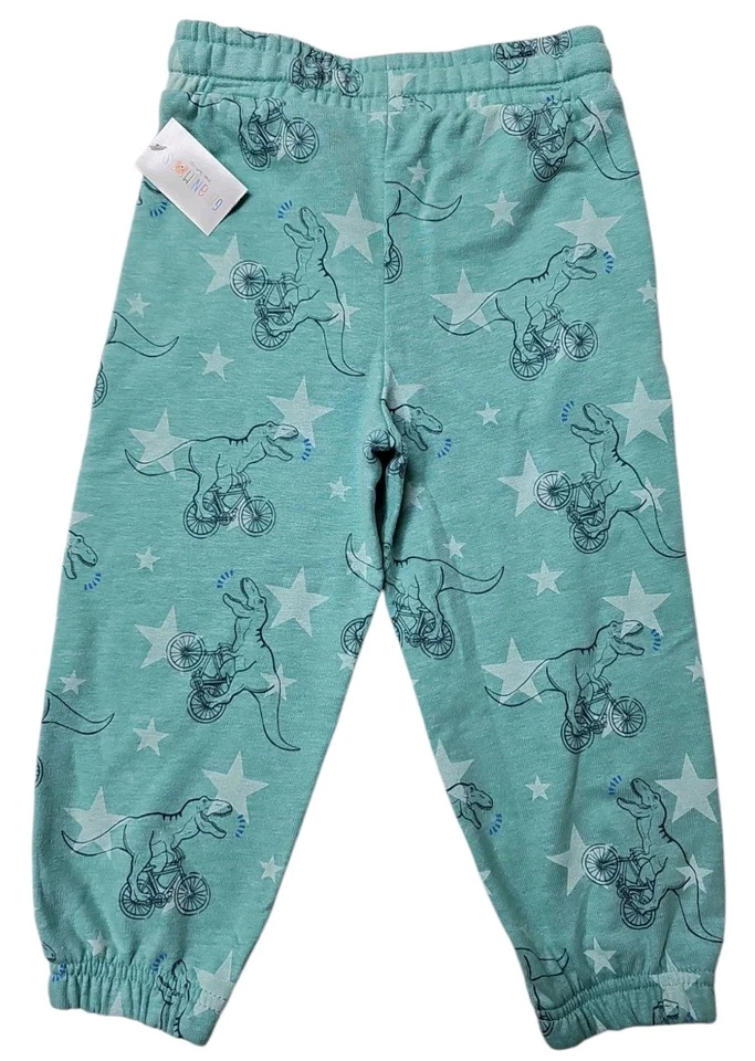 Pantalones deportivos Garanimals para niños pequeños 3T dinosaurio polar verde azulado nuevos con etiquetas Foto 2 de 4