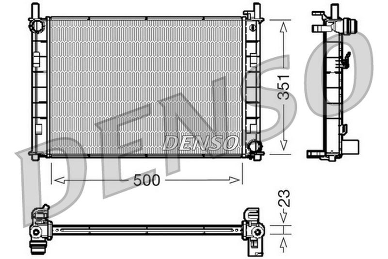 Denso Radiator DRM10045