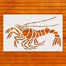 Reusable Shrimp Stencil Template for DIY Crafts  Wall Art - StencilAir