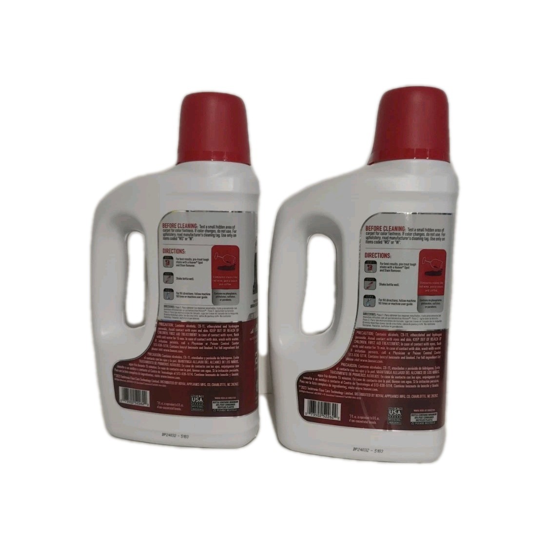 2x 50 OZ Hoover Oxy Carpet Cleaner Solution Stain Remover Ocean Breeze New !!!