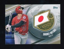 2020 Topps SHOHEI OHTANI Rare JAPAN GLOBAL GAME MEDALLION GOLD PARALLEL #/50 -