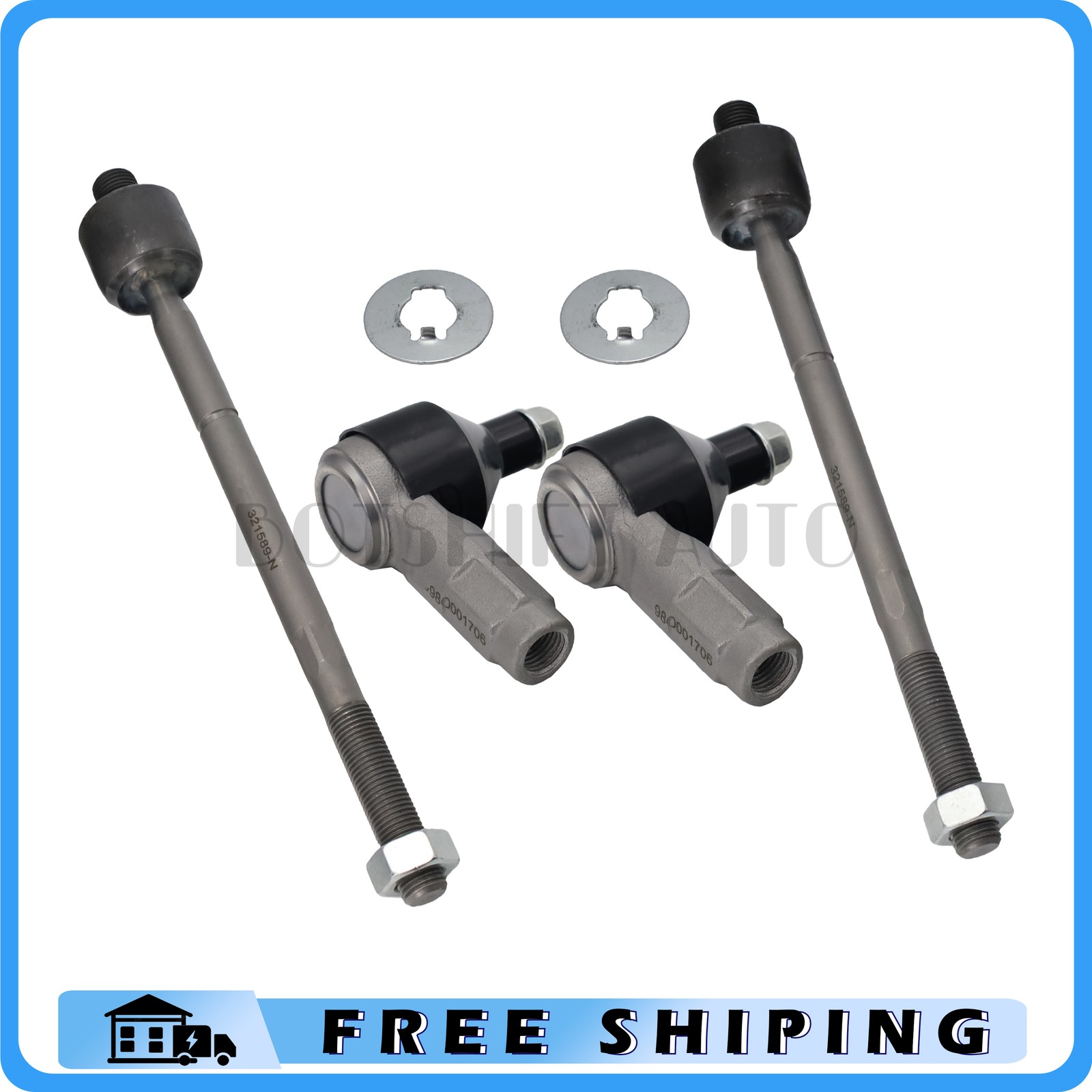 Maserati GranTurismo 2003-2012 Right Outer Inner tie rods Set