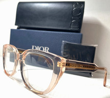 CHRISTIAN DIOR DiorPrizmeO B1I 4000 CRYSTAL PINK GOLD AUTHENTIC EYEGLASSES 52-19