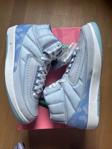 Nike Air Jordan 2 Retro J Balvin Blau 45 Neu OVP Sneaker DQ7691-419
