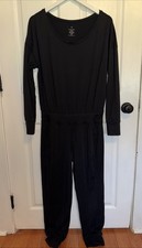 Sweaty Betty Gary Longsleeve Jumpsuit Black Gym Yoga Black Size M Medium