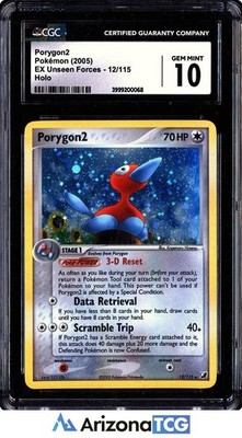 Pokemon 2005 Porygon2 12/115 Holo EX Unseen Forces GEM MINT CGC 10