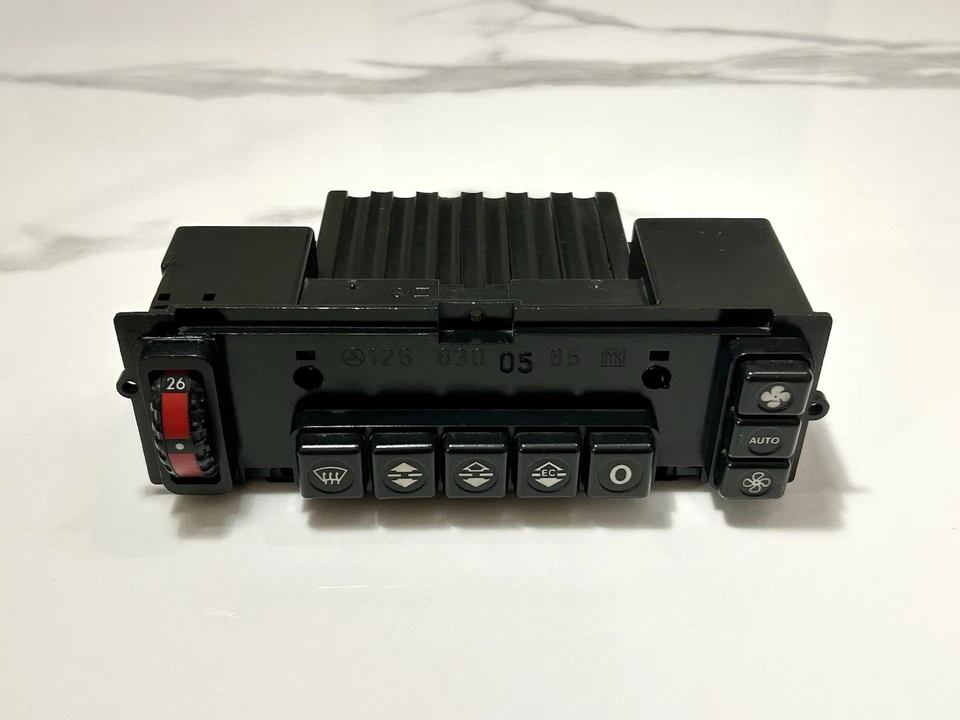 Unidade de controle climático Mercedes Benz W126 300SDL 420SEL 560SEL A/C fabricante de equipamento original 1268300585 - Imagem 3 de 4