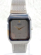 RADO DiaStar Quartz 132.9528.3 Vintage SS Men’s Watch Working Used