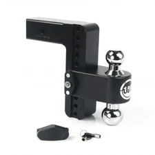 Weigh Safe CTB8-2.5-KA-CER-BLA Black 180° Turnover Hitch w/ Keyed-Alike Lock