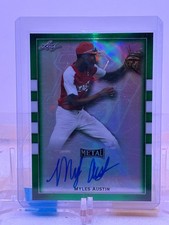 2018 Leaf PG All-American Classic Green Prismatic AUTO #BA-MA3 Myles Austin 6/10