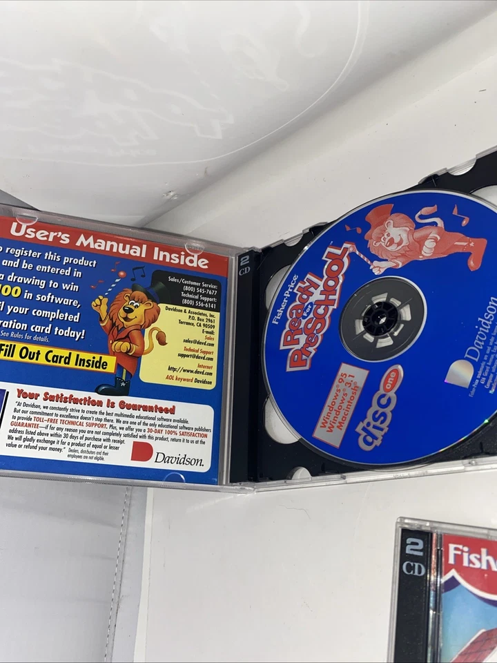 Lot of 3fisher price educational computer CD rom games vintage 90’s age 2-7 vtg - Image 3 of 4