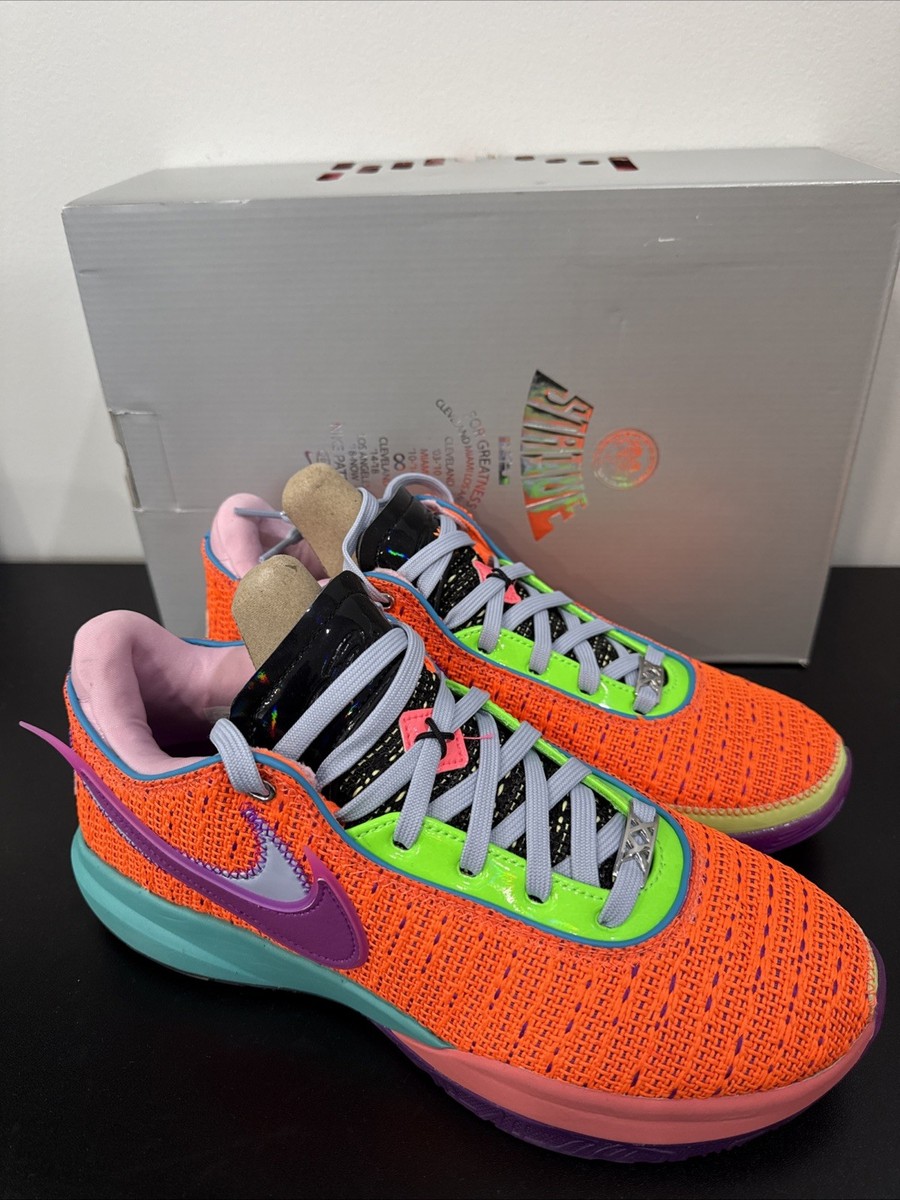 Nike LeBron XX “Total Orange/Vivid Purple” - Size 9 - Brand New