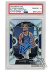 Stephen Curry 2020-21 Select Concourse Silver Auto #57 PSA/DNA 10 (Light Blue)