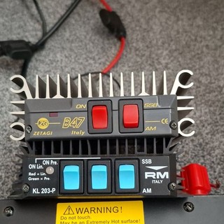 Zetagi/RM Italy KL 203 P Linear Amplifier AM/FM/SSB 6W Max Input for Transceiver