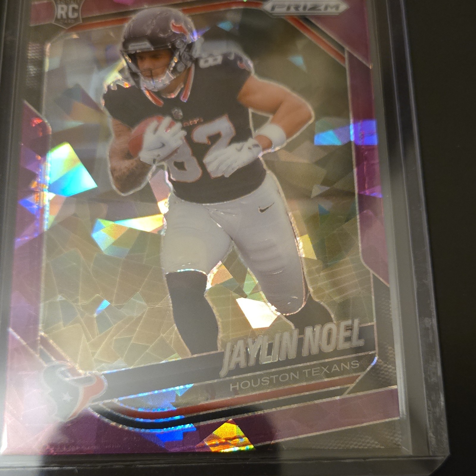 Panini Prizm 2025 Jaylin Noel Purple Cracked Ice Rookie #386 Texans /225