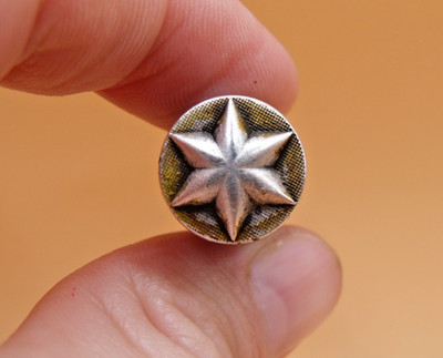 Vintage Metal & Wood 6 Pointed Star Sealing Wax Seal Stamp