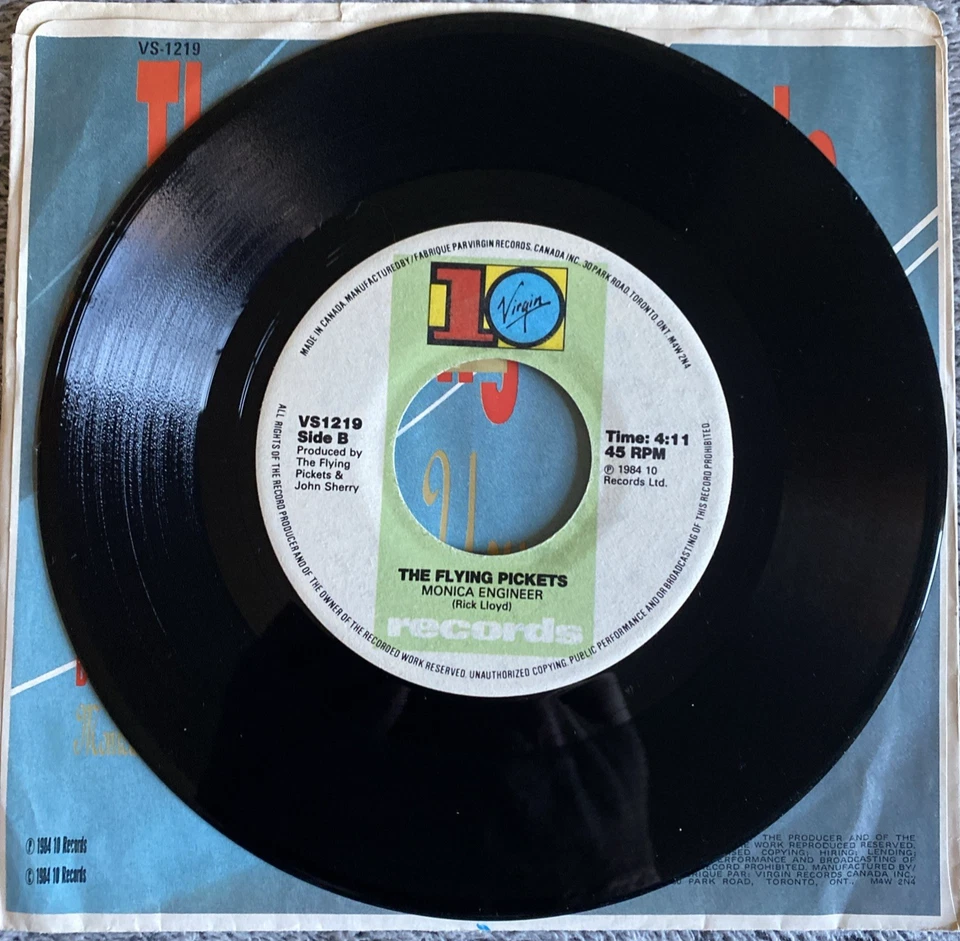 45 RPM The Flying Pickets When Your Young&Who's That Girl 7" Excellent  Vinyl - Image 4 of 4