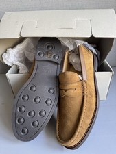 John Lewis And Partner Somersall Suede Loafer Light Brown Size Uk9/ EU43 New