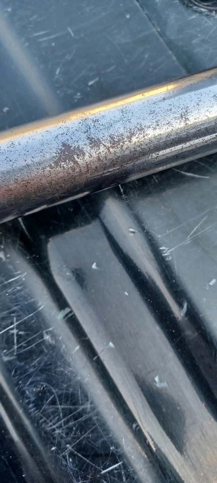 Barra York Standard 1" 6 pies vintage, con funda cromada Foto 2 de 4