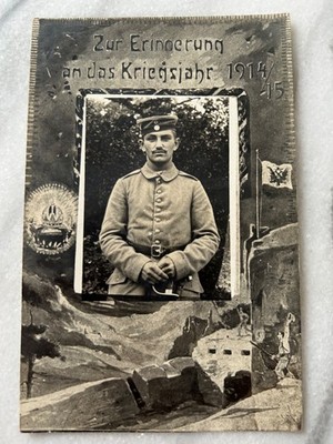 fotokarte fotomontage fort kriegsjahr 1914 1915
