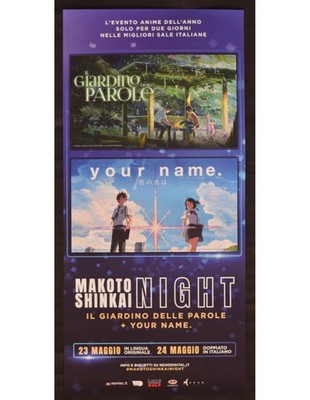 Plakat Makoto Shinkai Night Your Name Die Garten Der Wörter B196