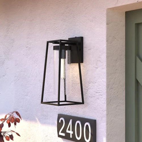 Vaxcel Lighting T0585 Nash 14" Tall Outdoor Wall Sconce - Black - Picture 5 of 8