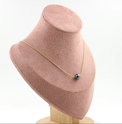 Collier Perle De Sélénite Du Maroc 8mm Sur Chaîne Acier Inoxydable – A Bijoux