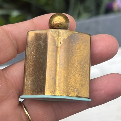 Vintage Coty New York Purser PARIS  Perfume 0.13 fl oz Glass Bottle In Brass