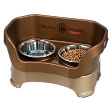 Neater Feeder Deluxe Mess Proof Dog Bowls Elevated for Medium Dogs 19-40 lbs,...