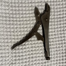 Early Dunlap 9 Lever-Jaw Locking Pliers Vise-Grip Style Made In USA