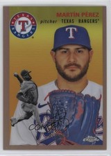 2023 Topps Chrome Platinum Anniversary Rose Gold Refractor /75 Martin Perez 0jm6