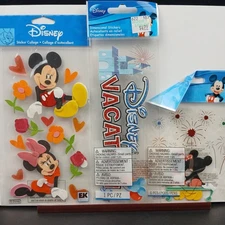 EK Success Disney Mickey & Minnie Stickers Dimensional Set of 3