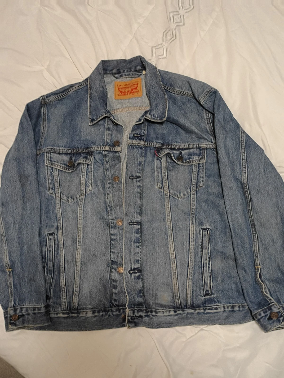 Vintage Levis Denim Jacket Mens XL Trucker