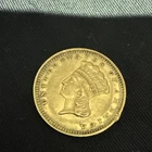 AU 1862 Indian Princess Head Gold Dollar (all original) $1 Type 3 Coin