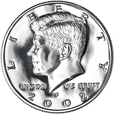 2002 S Kennedy Half Dollar Gem DCam Proof CN-Clad