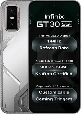 Infinix GT 30 5G+ Factory Unlocked Dual SIM 128GB STORAGE Global Version WHITE