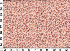 Red Roses Leafy Vines on Light Brown Quilting Sewing Fabric by Yard 751