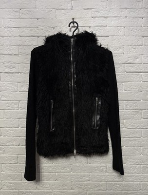 Hype Full Fur Zip Up Hoodie Hysteric Glamour LGB Slim Fit Sz M