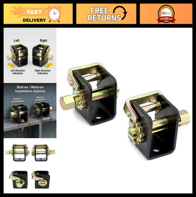 2 Pack Lashing Winch for 2'' Webbing - Truck Tie Down, Bolt-On, Weld-On, Tow Doll