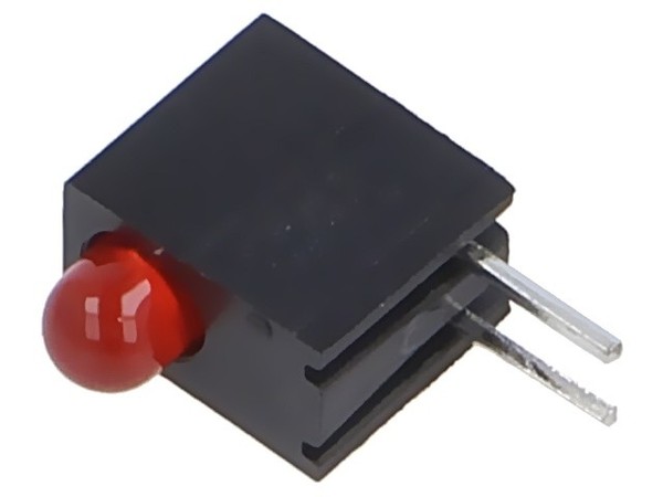 2X H101CRD Led Im GehäUse 3 Mm Anz.Dioden: 1 Rot 20Ma Linse: Diffus 40° Bivar-image