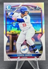 2023 Bowman - Yunior Garcia #BCP-142 1st Bowman Chrome Refractor /499