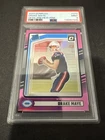 Drake Maye 2024 Donruss Pink Optic Preview Rookie Card #379 - Patriots - PSA 9