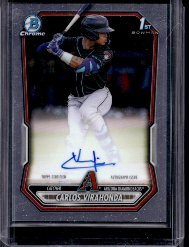 2026 Bowman Carlos Virahonda Chrome Auto 1st Prospect #CPA-CV Diamondbacks