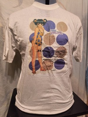 90s vintage Tokimeki Memorial anime t shirt M visual novel Miharu Tatebayashi
